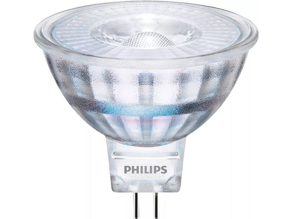 Philips - LED-spotlight - form: MR16 - GU5.3 - 4.4 W (motsvarande 35 W) - klass F - varmt vitt ljus - 2700 K