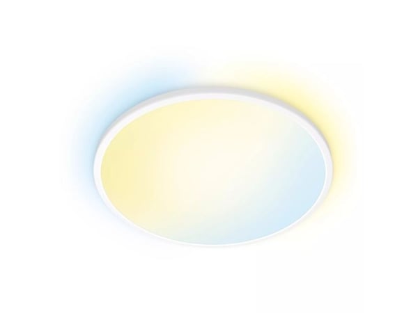 WiZ taklampe SuperSlim White - smart LED-belysning - varm til kaldhvit - integrert LED - 32W - Wi-Fi