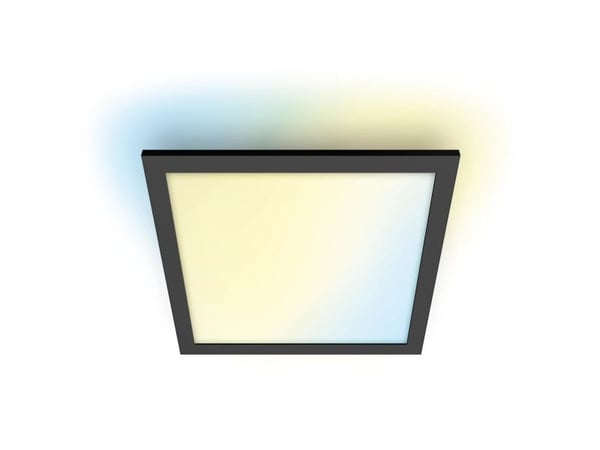 WiZ taklampa panel kvadrat svart - smart LED-belysning - varm till kallvit - integrerad LED - 36W