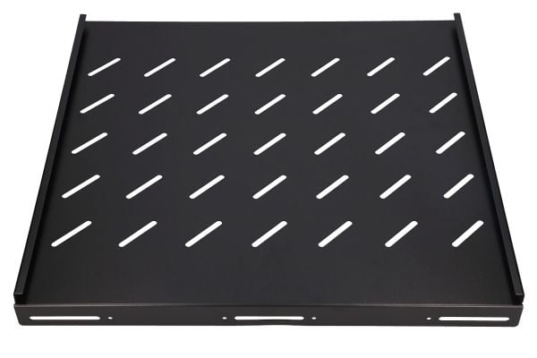 Extralink - Hylla för rack - fast - svart - 1U - 19"