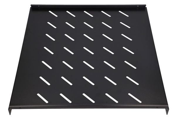 Extralink - Hylla för rack - fast - svart - 1U - 19"