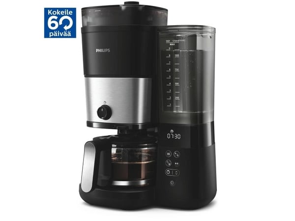 Philips All-in-1 Brew HD7900 - Kaffemaskin - 10 koppar - svart/silver