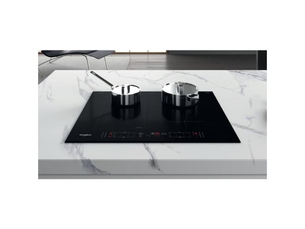 Whirlpool WL B4265 BF/IXL - Induktiokeittotaso - 4 levyä - Niche - leveys: 56 cm - syvyys: 48 cm - ruostumattomasta teräksestä valmistettu etulevy ...