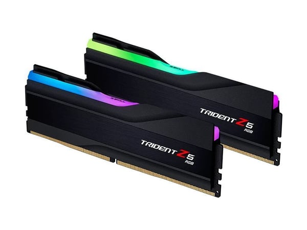 G.Skill Trident Z5 RGB - DDR5 - sats - 32 GB: 2 x 16 GB - DIMM 288-pin - 6000 MHz / PC5-48000 - CL30 - 1.35 V - ej buffrad - icke ECC - mattsvart