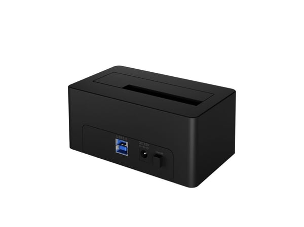ICY BOX IB-1121-U3 - HDD / SSD dockningsstation - fack: 1 - 2,5 tum/3,5 tum delad - SATA 6Gb/s - USB 3.2 (Gen 1) - svart