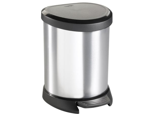 Curver poljettava jäteastia 40L hopea (185376 )