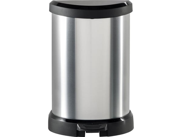Curver poljettava jäteastia 40L hopea (185376 )