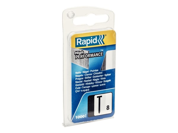 Rapid No. 8 tappinaula 15 mm, Leveä naula, Sinkitty metalli, 15 mm, 8 mm, 49 mm, 17 mm Rapid No. 8 tappinaula 15 mm, Leveä naula, Sinkitty metalli, 15 mm, 8 mm, 49 mm, 17 mm