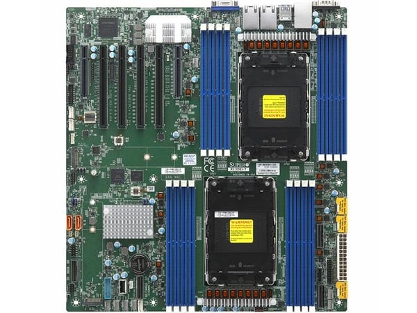 SUPERMICRO X13DEI-T - Moderkort - utökad ATX - Intel ingen CPU - LGA4677 Socket-E - 2 CPU:n som stöds - Intel C741 Chipuppsättning - USB 3.0 - 2 x ...