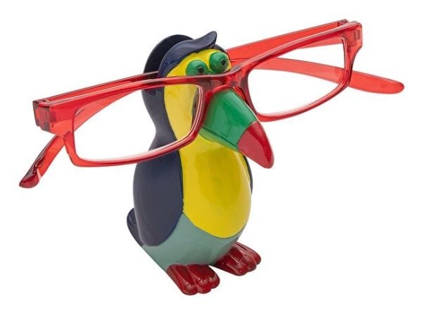 WEDO Brillenhalter Toucan, polyresin, Bunt, 8 x 3,7 x 9,2 cm