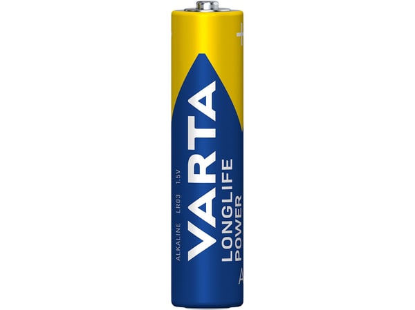 Varta 04903, Engangsbatteri, AAA, Alkalinsk, 1,5 V, 12 stykker, Blå, Gull