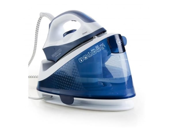 Domo DO7109S, 2200 W, 120 g/min, keramisk såleplate, 5 bar, 2 L, blå, hvit