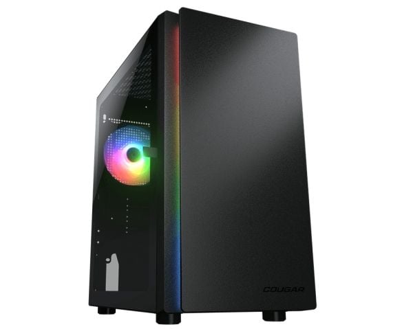 COUGAR Gaming PURITY RGB, Mini Tower, PC, Sort, Micro ATX, Mini-ITX, Multi, 16 cm