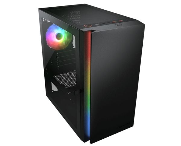 COUGAR Gaming PURITY RGB, Mini Tower, PC, Sort, Micro ATX, Mini-ITX, Multi, 16 cm