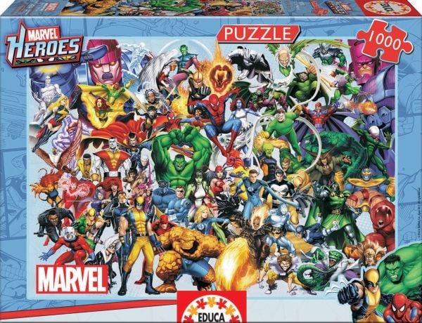 Educa - 1000 Marvel Heroes-oppgaver (80-15193)