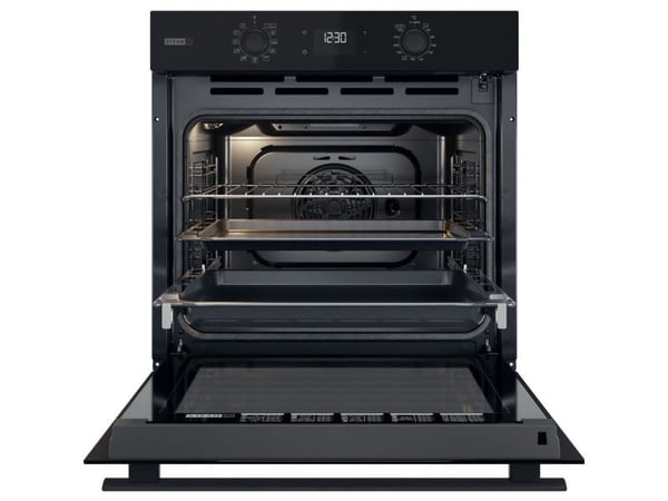 Whirlpool Elements Steam OMSR58RU1SB, Medium, Elektrisk ovn, 71 l, 71 l, Vifteaktivert, 2200 W
