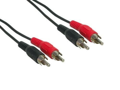 e+p B 33/5, 2 x RCA, Uros, 2 x RCA, Uros, 5 m, Musta