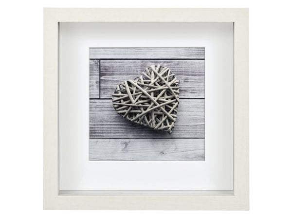 Hama Scala, Yksi kuvakehys, MDF-levy, Valkoinen, 15 x 15 cm, Neliö, Heijastava
