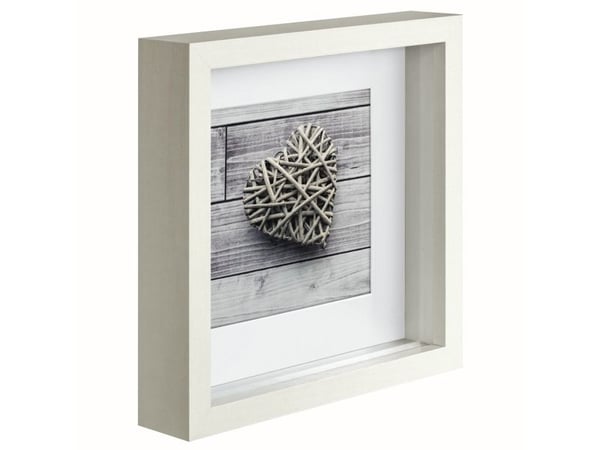 Hama Scala, Yksi kuvakehys, MDF-levy, Valkoinen, 15 x 15 cm, Neliö, Heijastava