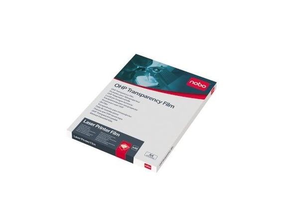 OHP Transparent Nobo A4 for laserskriver 100 mikron - (50 stk.)