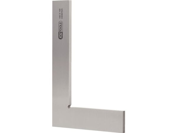 KS Tools 300.0293, Snickarvinkelhake, Rostfritt stål, Rostfritt stål, DIN 875/0, 10 cm, 7 cm
