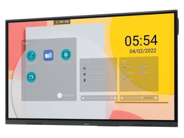 Sharp PNL752B, interaktivt flatskjerm, 190,5 cm (75"), LCD, 3840 x 2160 piksler, Wi-Fi, 16/7