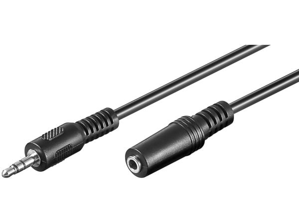 Goobay 50935, 3.5mm, Hankjønn, 3.5mm, Hunkjønn, 10 m, Sort