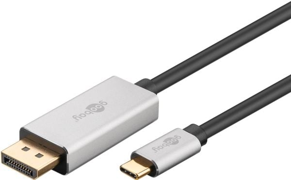 Goobay 60176, 2 m, USB Type-C, DisplayPort, Hanstik, Hanstik, Hanstik, Lige