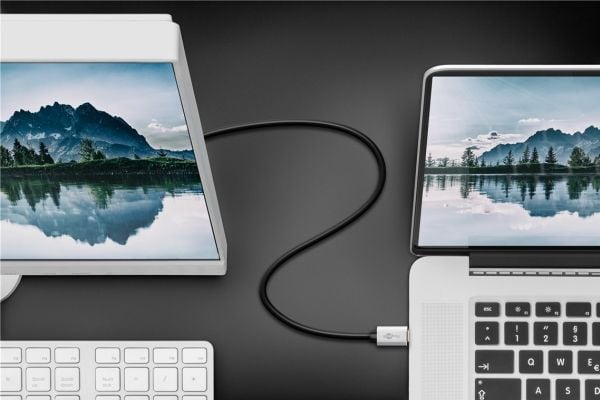 Goobay 60176, 2 m, USB Type-C, DisplayPort, Hanstik, Hanstik, Hanstik, Lige