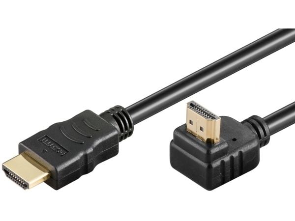 Goobay High Speed HDMI 90 -kaapeli Ethernetillä - Kaapelin pituus 0,5 m Goobay High Speed HDMI 90 -kaapeli Ethernetillä - Kaapelin pituus 0,5 m