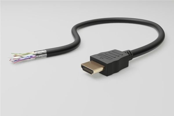 Goobay High Speed HDMI 90 -kaapeli Ethernetillä - Kaapelin pituus 0,5 m