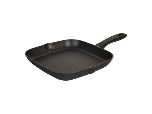 BALLARINI 75002-924-0, firkant, Grillpanne, Sort, Keravis, Aluminium, Gass, Induksjon BALLARINI 75002-924-0, firkant, Grillpanne, Sort, Keravis, Aluminium, Gass, Induksjon