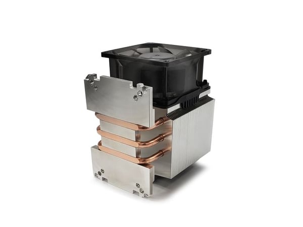 Dynatron N6, Ilmanjäähdytin, 8 cm, 800 RPM, 3000 RPM, Alumiini, Musta, Kupari