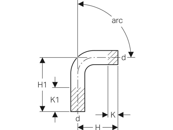 Geberit 20407, 90°, 90 mm