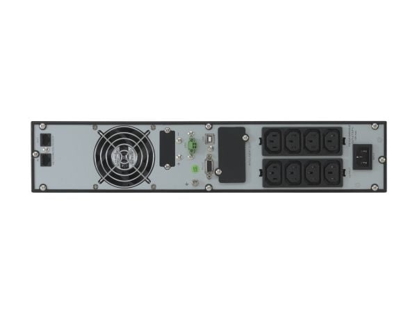 Online USV X1500R - UPS (kan monteres i rack) - AC 230 V - 1500 watt - 1500 VA - 9 Ah - RS-232, USB - utgangskontakter: 8 - 2U - 19"