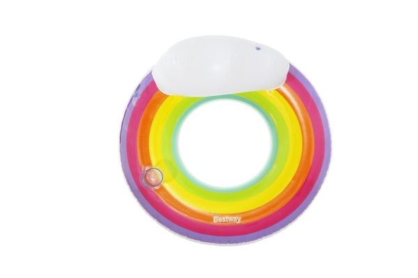 Bestway 43647 / 23, Multifärg, Badring, Monokromatiskt, Man / Kvinna, 90 kg, EN ISO25649