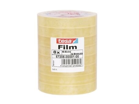 TESA Standard, 66 m, Transparent, Polypropylen (PP), Kartong, papper, 19 mm, 8 styck