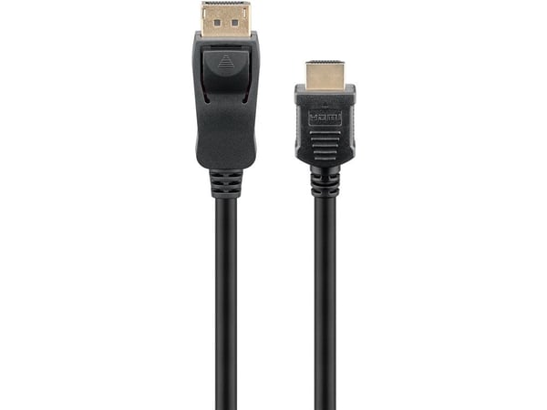 Goobay 64838, 5 m, DisplayPort, HDMI-tyyppi A (vakio), Uros, Uros, Suora