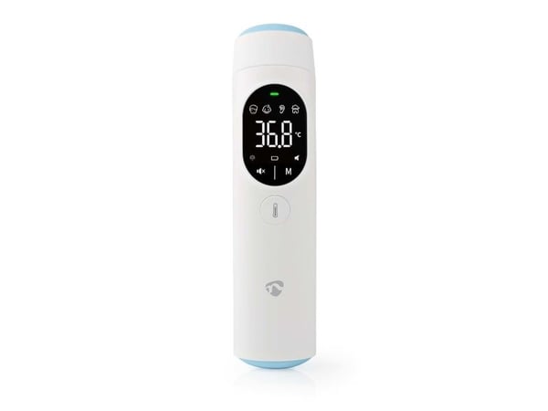 Nedis BTHTIR10WT, Fjernmålingstermometer, Hvit, Øre, Panne, Sensor, °C, °F, Kroppstemperatur