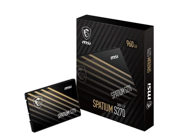 MSI SPATIUM S270 SATA 2.5 960GB, 960 GB, 2,5", 500 MB/s, 6 Gbit/sek.