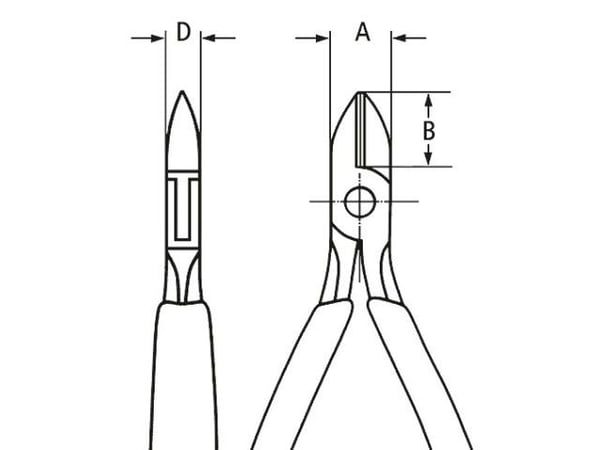 Knipex KP-7702130, Handdriven kabelavbitare, Blå, Röd, Plast, Stål, Blå, Röd, Rostfritt stål, 60 HRC, 1,8 cm
