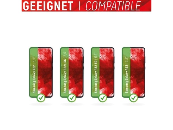 E.V.I. DISPLEX Smart Glass - Skjermbeskytter for mobiltelefon - Film - 6,5" - for Samsung Galaxy A52, A52 5G, A52s 5G, A53 5G (01639)