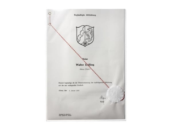 Durable 213119, 210 x 297 mm (A4), Transparent, Polypropylen (PP), Övre, 1 styck