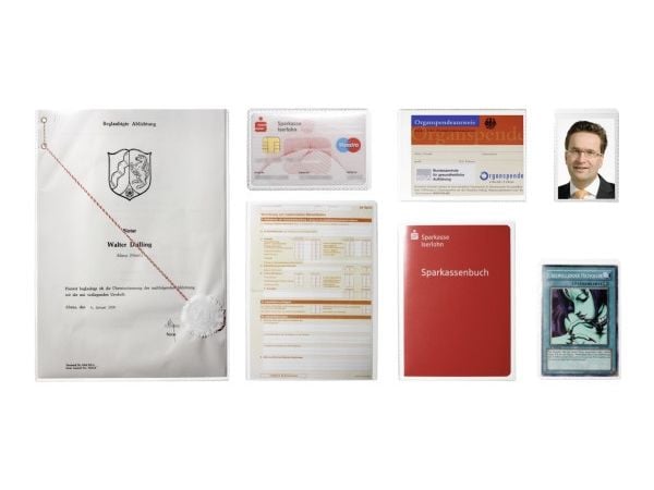 Durable 213719, Transparent, Polypropylen (PP), 1 kort, A8, 52 x 74 mm, 1 styck