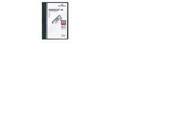 Durable DURACLIP 30 A4, Svart, Grön, Transparent, PVC, 30 ark, A4, 1 styck