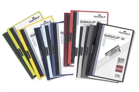 Durable DURACLIP 30 A4, Svart, Grön, Transparent, PVC, 30 ark, A4, 1 styck