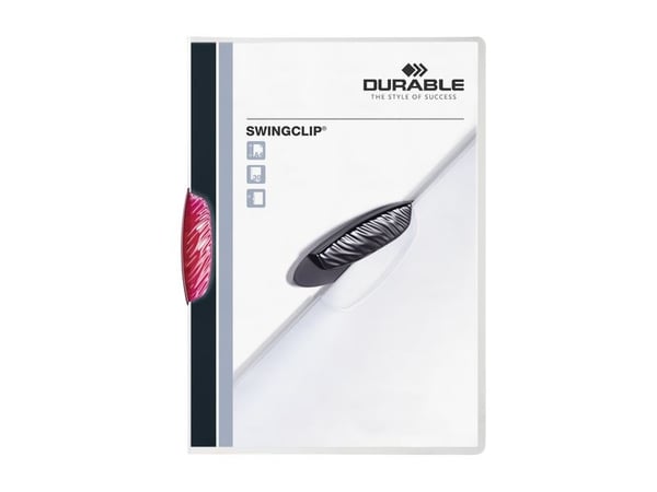 Durable Swingclip, Lila, Polypropylen (PP), 30 ark, A4 Durable Swingclip, Lila, Polypropylen (PP), 30 ark, A4