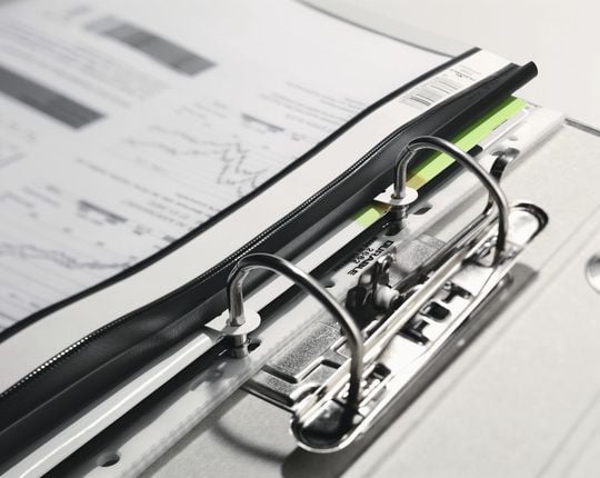 Durable Clear View Folder, Svart, PVC, A4