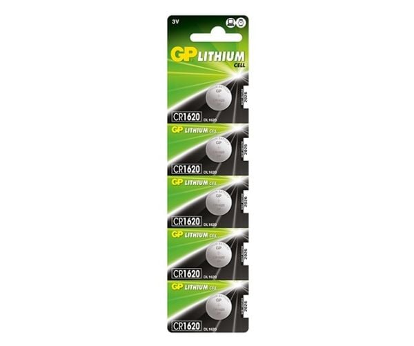 GP Batteries Lithium Cell CR1616, Engangsbatteri, CR1616, Lithium, 3 V, 5 stykker, 55 mAh