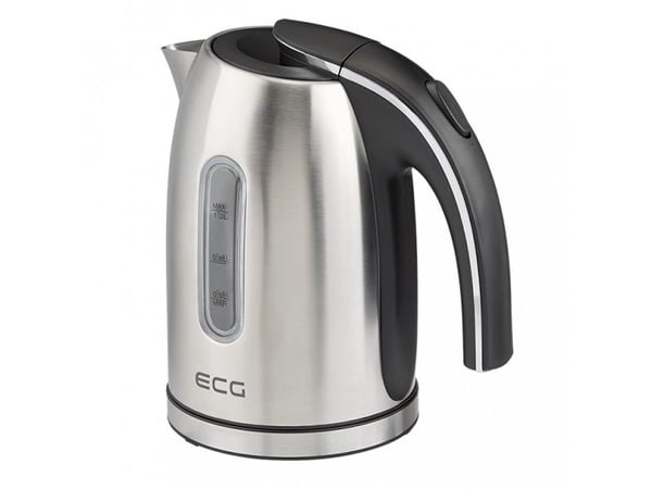 ECG RK 1240, 1,2 l, 1630 W, Rostfritt stål, Vattennivå indikator, Sladdlös, Filtrering